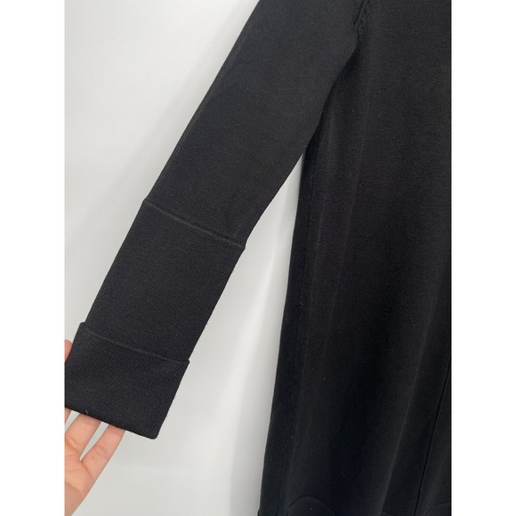 Vince Camuto Women's Size XS Black Long Sleeve Cowl Neck Sweater Dress - Picture 3 of 7